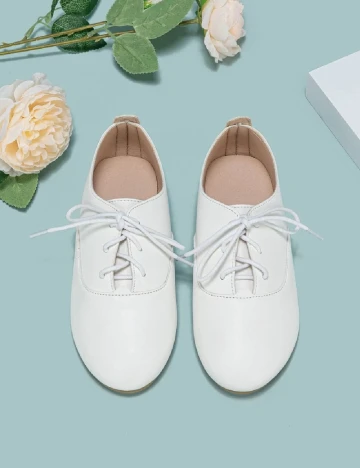 Pantofi Shein Kids, alb