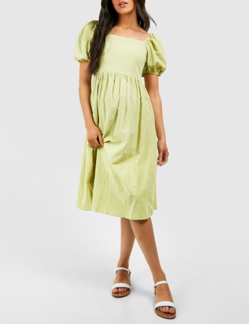Rochie medie Boohoo maternity, verde