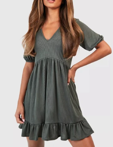 Rochie scurta Boohoo, verde
