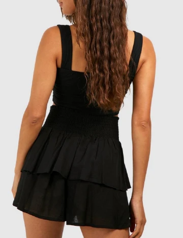 Fusta pantalon Boohoo, negru