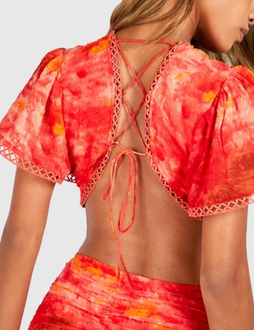 Rochie lunga Boohoo, rosu