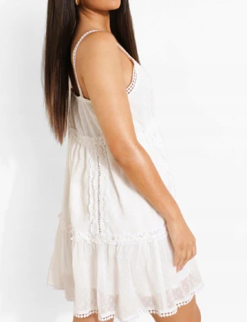 Rochie scurta Boohoo, alb