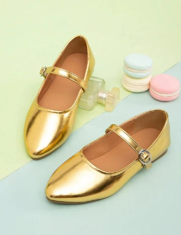 Balerini Shein Kids, auriu Galben