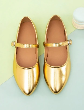 Balerini Shein Kids, auriu Galben