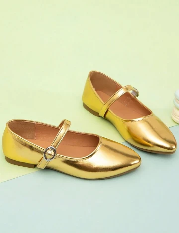 Balerini Shein Kids, auriu Galben