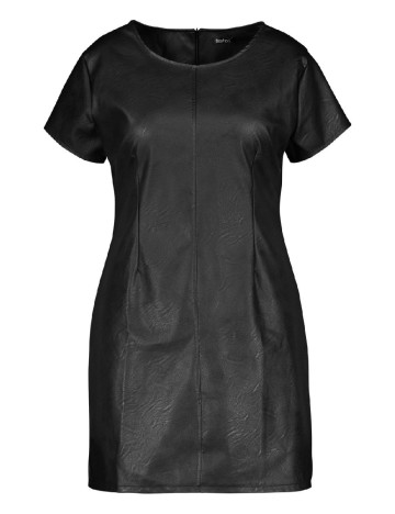 Rochie scurta Boohoo Plus Size, negru