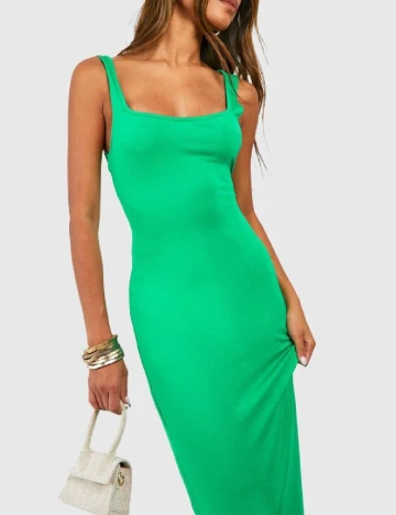 Rochie lunga Boohoo, verde