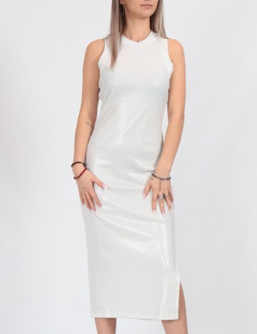 Rochie medie Guess, alb
