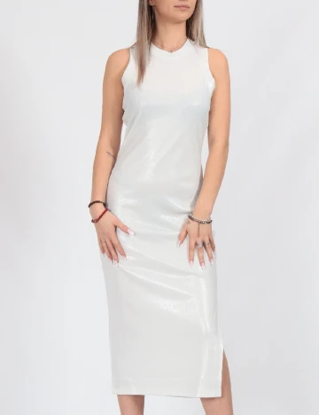 Rochie medie Guess, alb