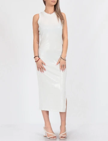 Rochie medie Guess, alb