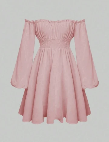 Rochie scurta SHEIN, roz Roz