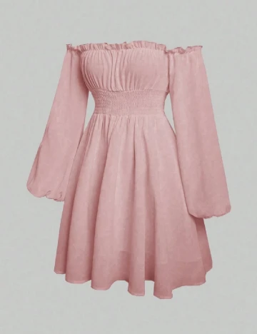Rochie scurta SHEIN, roz Roz