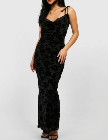 Rochie lunga Boohoo, negru