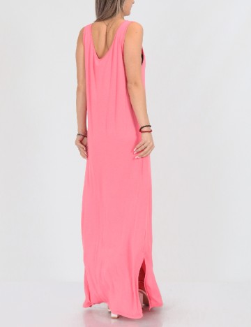 Rochie lunga Pieces, roz