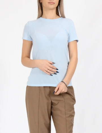 Tricou Pieces, albastru