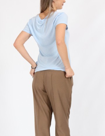 Tricou Pieces, albastru