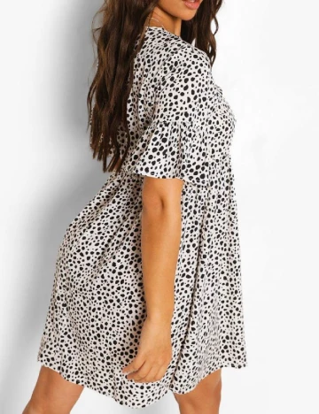 Rochie scurta Boohoo, alb