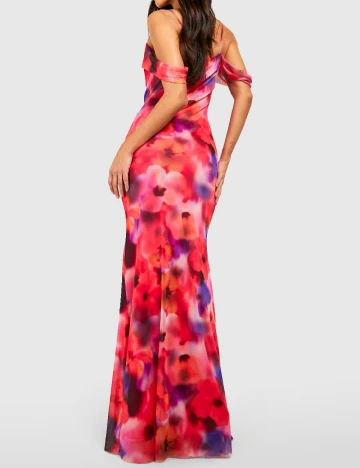 Rochie lunga Boohoo, mix culori