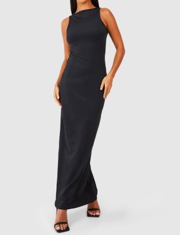Rochie lunga Boohoo, negru