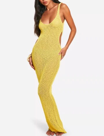 Rochie de plaja Boohoo, galben