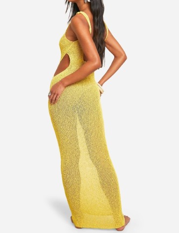 Rochie de plaja Boohoo, galben