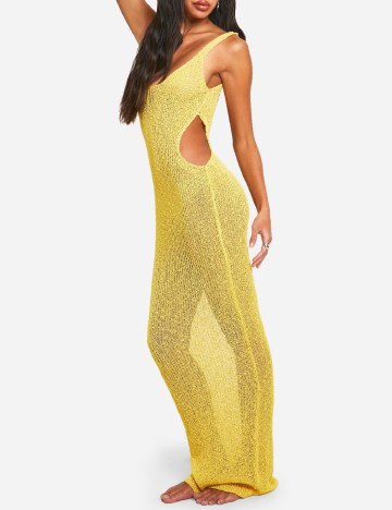Rochie de plaja Boohoo, galben
