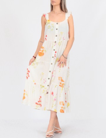 Rochie medie Vero Moda, alb