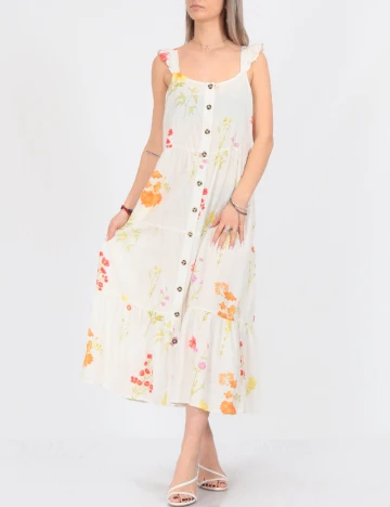 Rochie medie Vero Moda, alb