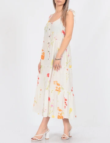Rochie medie Vero Moda, alb