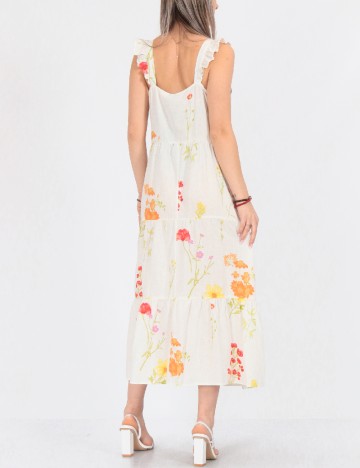 Rochie medie Vero Moda, alb