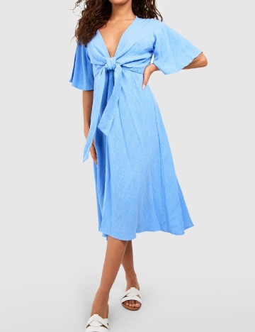 Rochie medie Boohoo, albastru