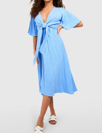 Rochie medie Boohoo, albastru Albastru
