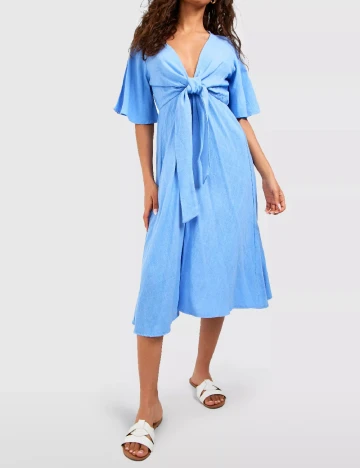 Rochie medie Boohoo, albastru Albastru