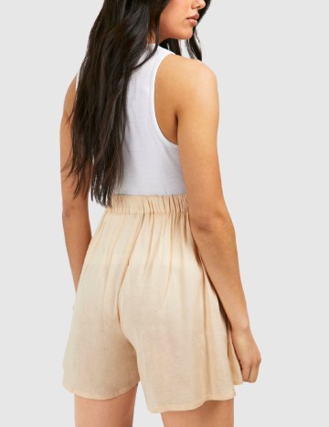 Pantaloni scurti Boohoo maternity, crem