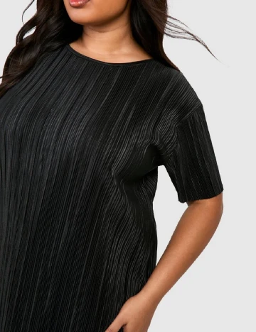 Rochie medie Boohoo Plus Size, negru