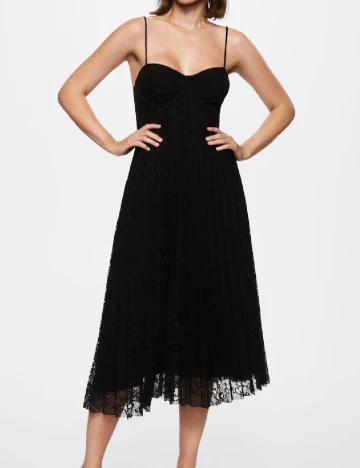 Rochie medie Mango, negru Negru