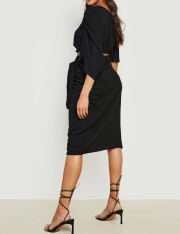 Fusta Boohoo, negru