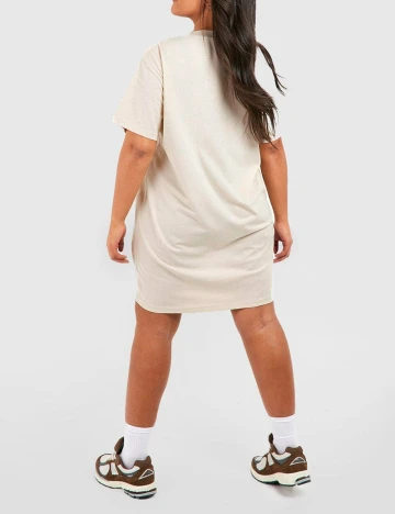 Rochie scurta Boohoo Plus Size, bej