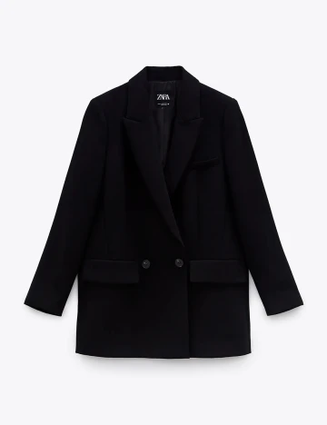 Blazer Zara, negru, XL