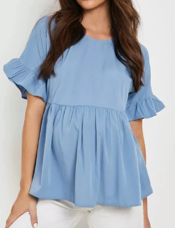 Bluza Boohoo maternity, albastru
