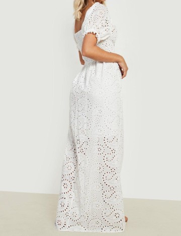 Rochie lunga Boohoo, alb