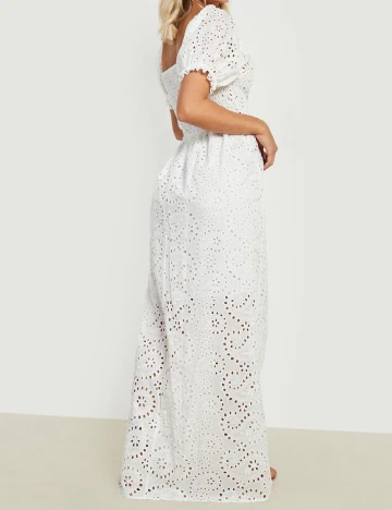 Rochie lunga Boohoo, alb