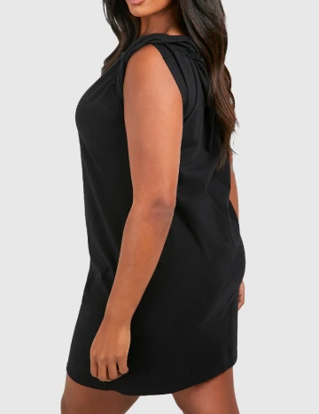 Rochie scurta Boohoo Plus Size, negru