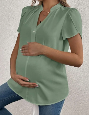 Bluza SHEIN Maternity, verde Verde