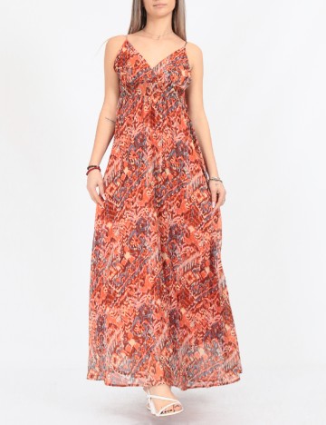 Rochie lunga Only, portocaliu