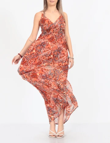 Rochie lunga Only, portocaliu
