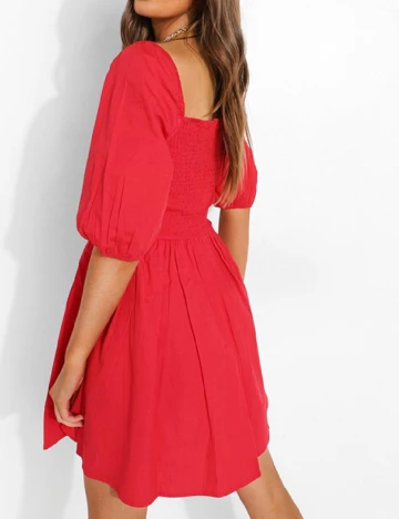 Rochie scurta Boohoo, rosu