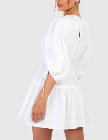 Rochie scurta Boohoo, alb