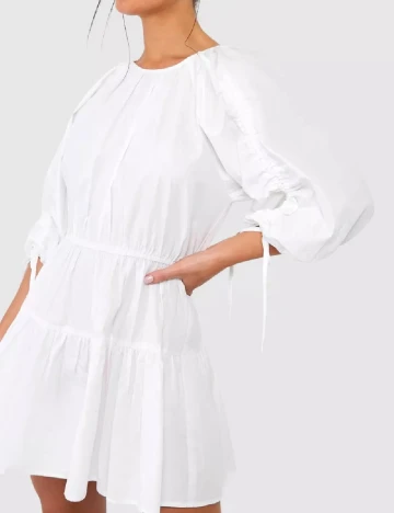 Rochie scurta Boohoo, alb