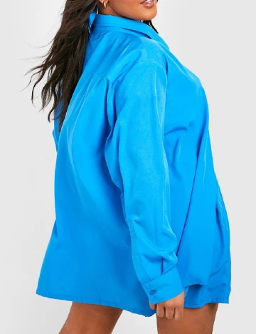 Compleu Boohoo Plus Size, albastru